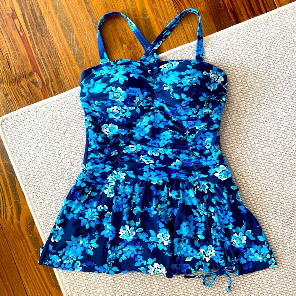 Plus size/maternity floral swim dress